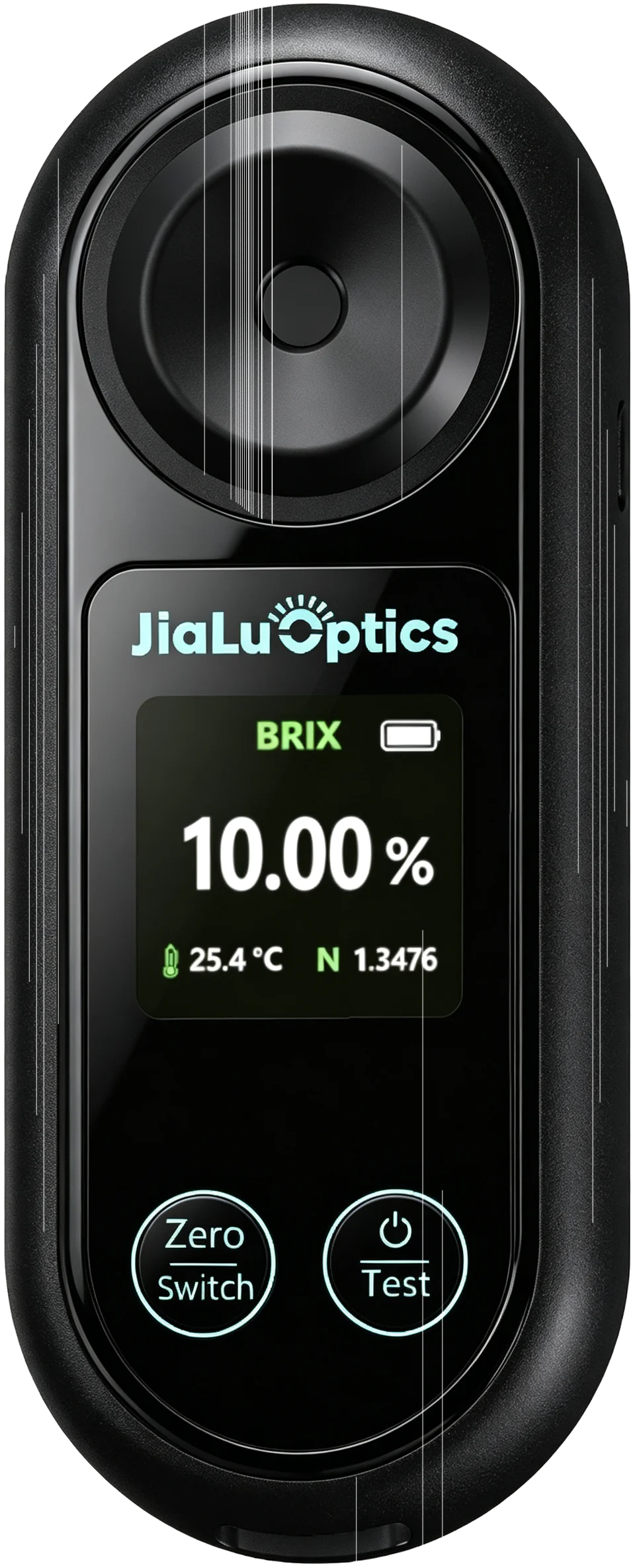 JL55H1-PDA multi-scale digital refractometer, front view